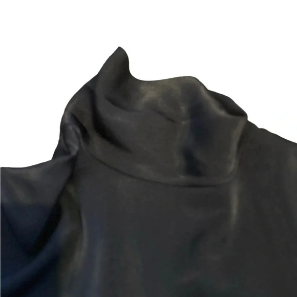 Pendelton Black Polyester Blouse size 10 - Picture 5 of 9